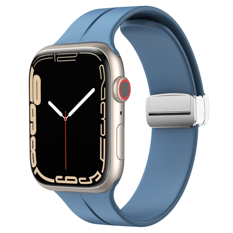 Cinturino in silicone con chiusura magnetica pieghevole, For Apple Watch Series 8&7 41mm