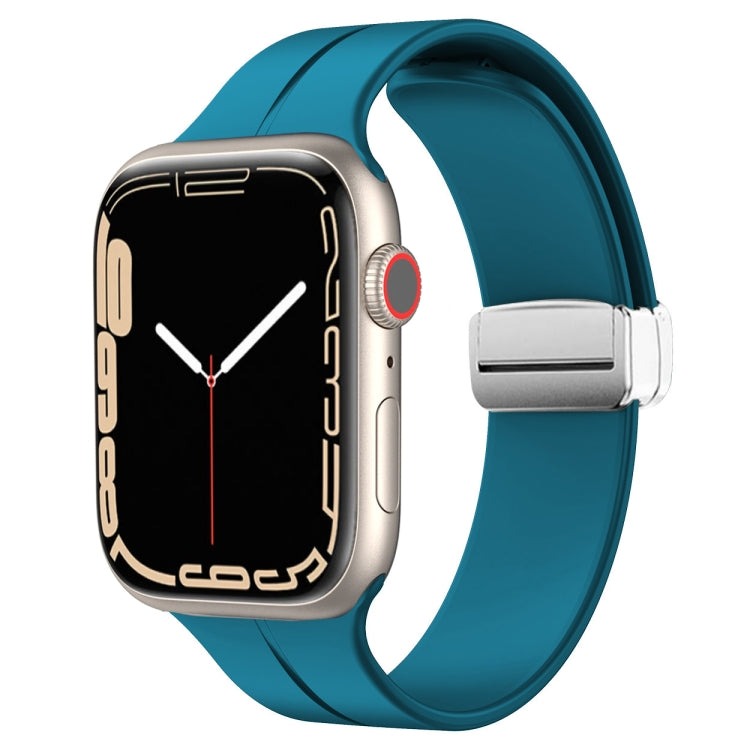 Cinturino in silicone con chiusura magnetica pieghevole, For Apple Watch Series 8&7 41mm