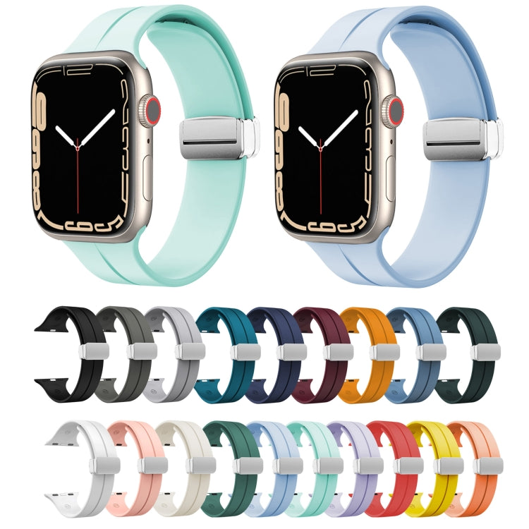Cinturino in silicone con chiusura magnetica pieghevole, For Apple Watch Series 8&7 41mm