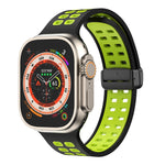Cinturino in silicone con fori quadrati con chiusura magnetica, For Apple Watch Series 8&7 45mm