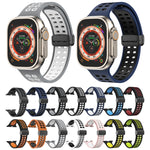 Cinturino in silicone con fori quadrati con chiusura magnetica, For Apple Watch Series 8&7 45mm