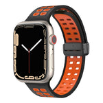 Cinturino in silicone con fori quadrati con chiusura magnetica, For Apple Watch Series 8&7 41mm