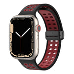 Cinturino in silicone con fori quadrati con chiusura magnetica, For Apple Watch Series 8&7 41mm