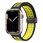 Cinturino in silicone con fori quadrati con chiusura magnetica, For Apple Watch Series 8&7 41mm