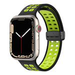 Cinturino in silicone con fori quadrati con chiusura magnetica, For Apple Watch Series 8&7 41mm