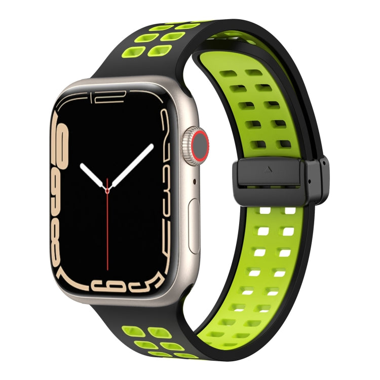 Cinturino in silicone con fori quadrati con chiusura magnetica, For Apple Watch Series 8&7 41mm