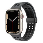 Cinturino in silicone con fori quadrati con chiusura magnetica, For Apple Watch Series 8&7 41mm