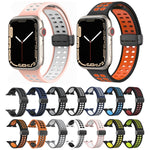 Cinturino in silicone con fori quadrati con chiusura magnetica, For Apple Watch Series 8&7 41mm
