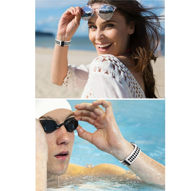 Cinturino in silicone con fori quadrati con chiusura magnetica, For Apple Watch Series 8&7 41mm
