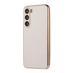 Custodia per telefono in vera pelle galvanica nano serie Waves, For Samsung Galaxy S23+ 5G, For Samsung Galaxy S23 5G
