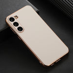 Custodia per telefono in vera pelle galvanica nano serie Waves, For Samsung Galaxy S23+ 5G, For Samsung Galaxy S23 5G