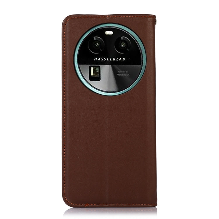 KHAZNEH Custodia per telefono in pelle di vacchetta con strato superiore nappa, For OPPO Find X6, For OPPO Find X6 Pro, For Xiaomi Redmi Note 12 4G Global, For Samsung Galaxy M14 5G