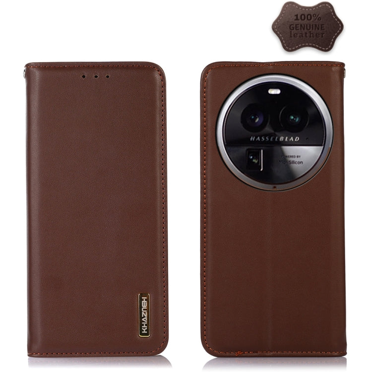 KHAZNEH Custodia per telefono in pelle di vacchetta con strato superiore nappa, For OPPO Find X6, For OPPO Find X6 Pro, For Xiaomi Redmi Note 12 4G Global, For Samsung Galaxy M14 5G