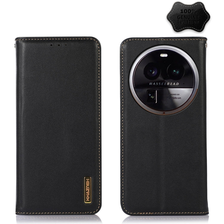 KHAZNEH Custodia per telefono in pelle di vacchetta con strato superiore nappa, For OPPO Find X6, For OPPO Find X6 Pro, For Xiaomi Redmi Note 12 4G Global, For Samsung Galaxy M14 5G