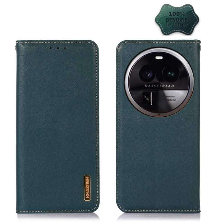 KHAZNEH Custodia per telefono in pelle di vacchetta con strato superiore nappa, For OPPO Find X6, For OPPO Find X6 Pro, For Xiaomi Redmi Note 12 4G Global, For Samsung Galaxy M14 5G