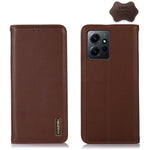 KHAZNEH Custodia per telefono in pelle di vacchetta con strato superiore nappa, For OPPO Find X6, For OPPO Find X6 Pro, For Xiaomi Redmi Note 12 4G Global, For Samsung Galaxy M14 5G