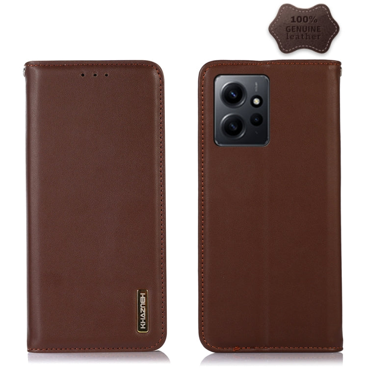 KHAZNEH Custodia per telefono in pelle di vacchetta con strato superiore nappa, For OPPO Find X6, For OPPO Find X6 Pro, For Xiaomi Redmi Note 12 4G Global, For Samsung Galaxy M14 5G