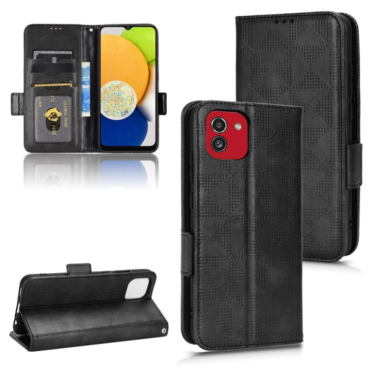 Custodia per telefono in pelle a triangolo simmetrico, For Samsung Galaxy A03 EU Version, For Samsung Galaxy Z Fold3, For Samsung Galaxy Z Fold4, For Samsung Galaxy A03 Core