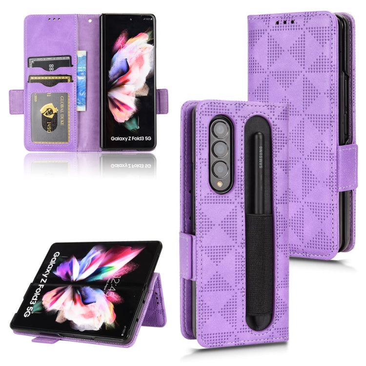 Custodia per telefono in pelle a triangolo simmetrico, For Samsung Galaxy A03 EU Version, For Samsung Galaxy Z Fold3, For Samsung Galaxy Z Fold4, For Samsung Galaxy A03 Core