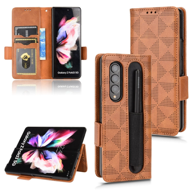 Custodia per telefono in pelle a triangolo simmetrico, For Samsung Galaxy A03 EU Version, For Samsung Galaxy Z Fold3, For Samsung Galaxy Z Fold4, For Samsung Galaxy A03 Core