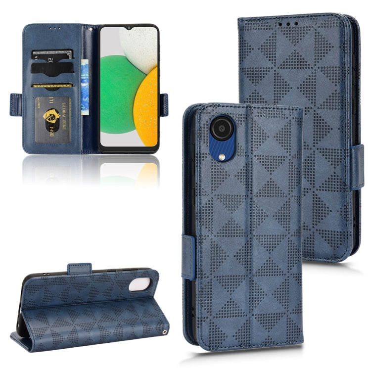 Custodia per telefono in pelle a triangolo simmetrico, For Samsung Galaxy A03 EU Version, For Samsung Galaxy Z Fold3, For Samsung Galaxy Z Fold4, For Samsung Galaxy A03 Core