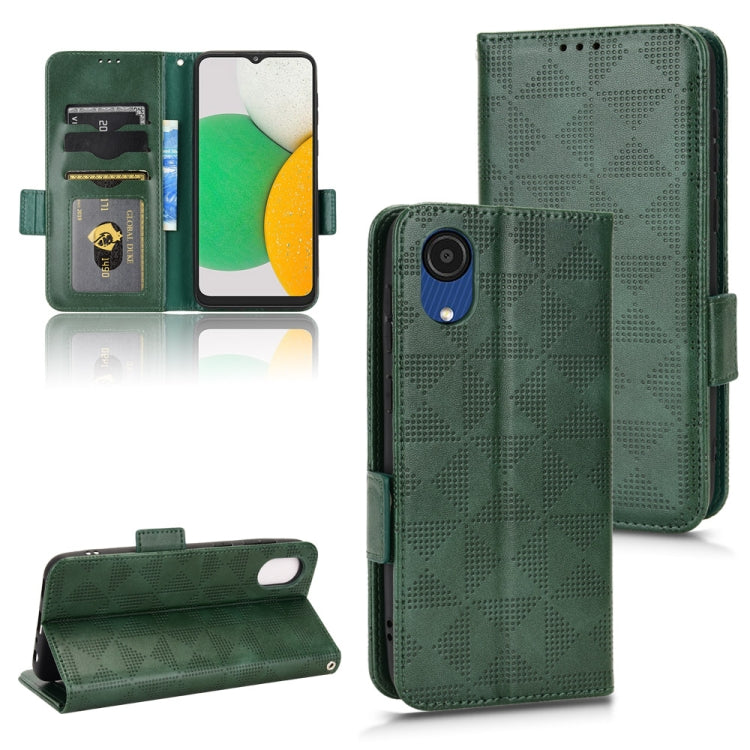 Custodia per telefono in pelle a triangolo simmetrico, For Samsung Galaxy A03 EU Version, For Samsung Galaxy Z Fold3, For Samsung Galaxy Z Fold4, For Samsung Galaxy A03 Core