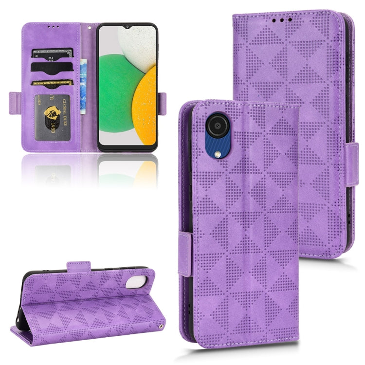 Custodia per telefono in pelle a triangolo simmetrico, For Samsung Galaxy A03 EU Version, For Samsung Galaxy Z Fold3, For Samsung Galaxy Z Fold4, For Samsung Galaxy A03 Core