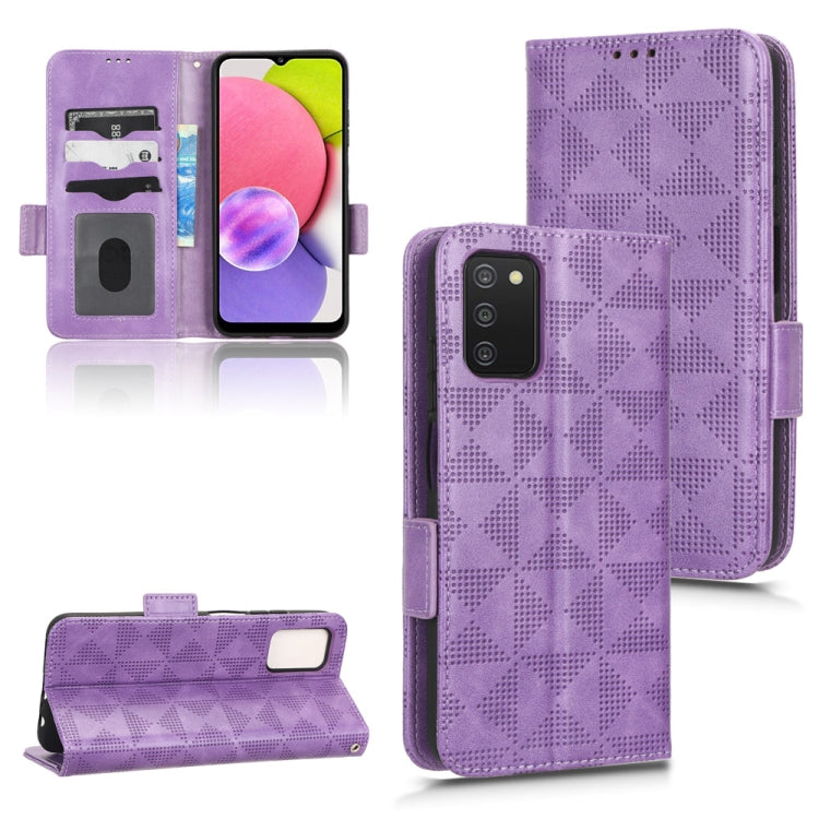 Custodia per telefono in pelle a triangolo simmetrico, For Samsung Galaxy A03s 164.2mm, For Samsung Galaxy A03s 166mm, For Samsung Galaxy A04e, For Samsung Galaxy A04