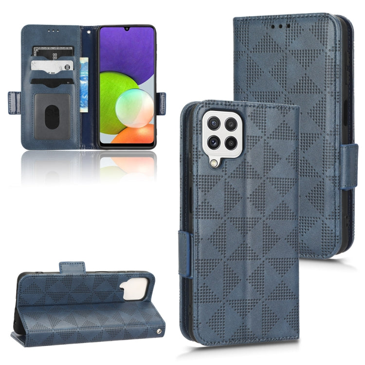 Custodia per telefono in pelle a triangolo simmetrico, For Samsung Galaxy A12 / M12, For Samsung Galaxy A13 4G, For Samsung Galaxy A13 5G, For Samsung Galaxy A14 4G
