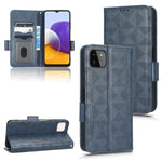 Custodia per telefono in pelle a triangolo simmetrico, For Samsung Galaxy A14 5G, For Samsung Galaxy A22 4G / M22 4G, For Samsung Galaxy A22 5G, For Samsung Galaxy A22 5G JP Version