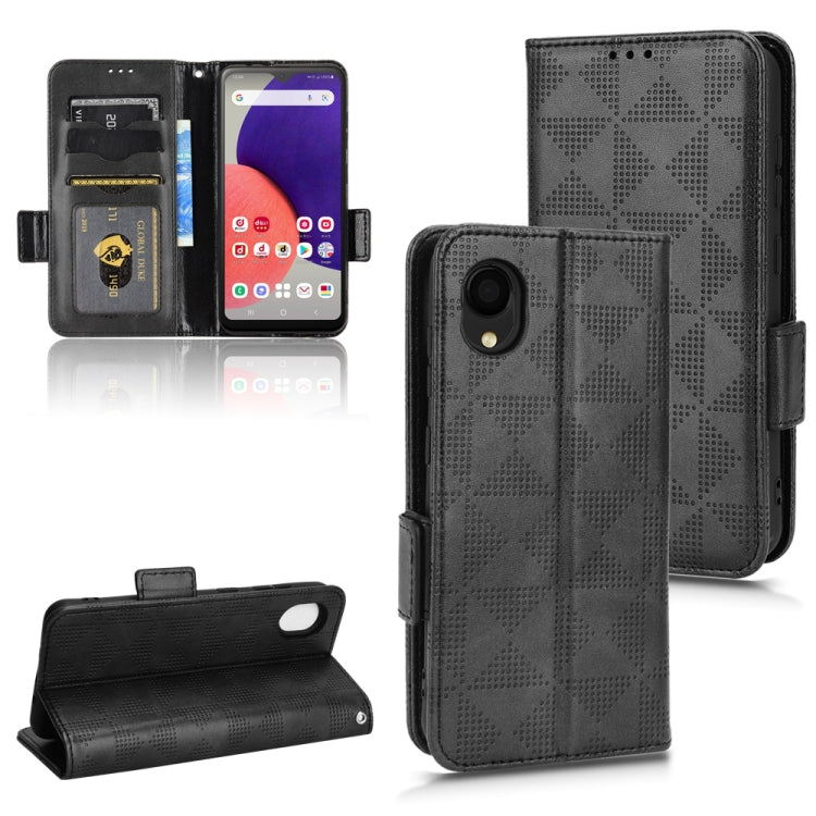 Custodia per telefono in pelle a triangolo simmetrico, For Samsung Galaxy A14 5G, For Samsung Galaxy A22 4G / M22 4G, For Samsung Galaxy A22 5G, For Samsung Galaxy A22 5G JP Version