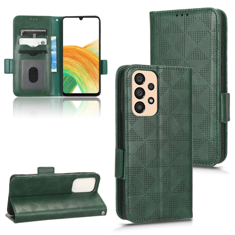 Custodia per telefono in pelle a triangolo simmetrico, For Samsung Galaxy A23 4G, For Samsung Galaxy A23e/A23 5G JP Version, For Samsung Galaxy A24 4G, For Samsung Galaxy A33 5G