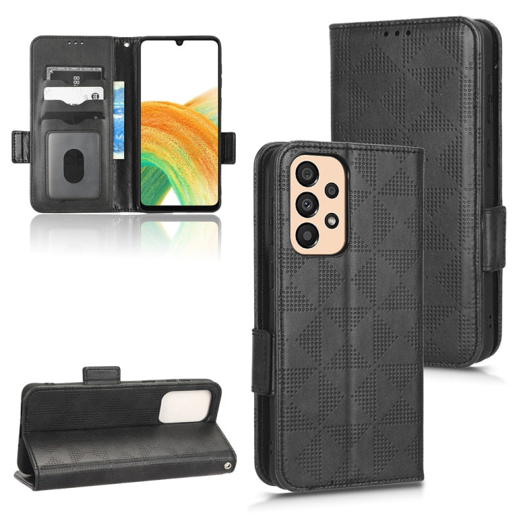 Custodia per telefono in pelle a triangolo simmetrico, For Samsung Galaxy A23 4G, For Samsung Galaxy A23e/A23 5G JP Version, For Samsung Galaxy A24 4G, For Samsung Galaxy A33 5G