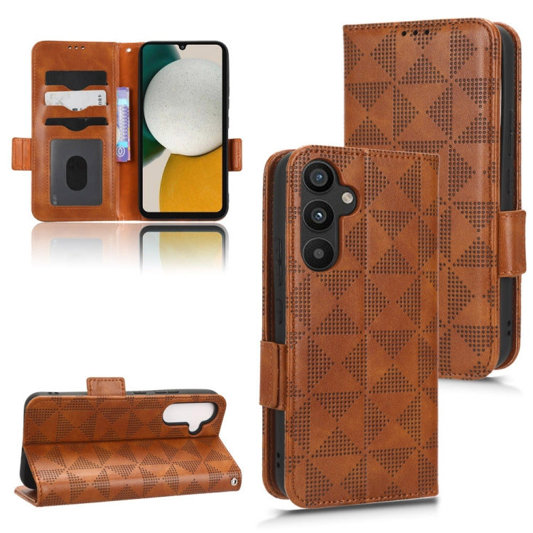 Custodia per telefono in pelle a triangolo simmetrico, For Samsung Galaxy A34 5G, For Samsung Galaxy A53 5G, For Samsung Galaxy A54 5G, For Samsung Galaxy M33 5G