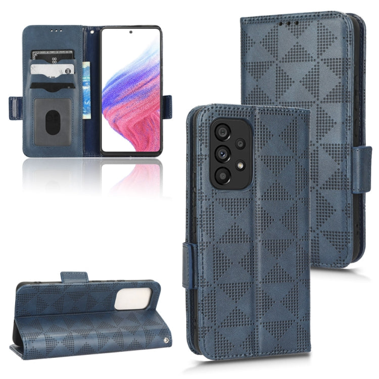 Custodia per telefono in pelle a triangolo simmetrico, For Samsung Galaxy A34 5G, For Samsung Galaxy A53 5G, For Samsung Galaxy A54 5G, For Samsung Galaxy M33 5G