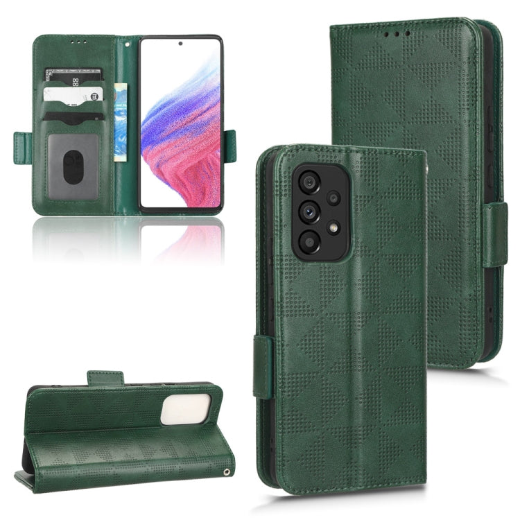 Custodia per telefono in pelle a triangolo simmetrico, For Samsung Galaxy A34 5G, For Samsung Galaxy A53 5G, For Samsung Galaxy A54 5G, For Samsung Galaxy M33 5G