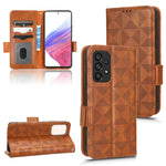 Custodia per telefono in pelle a triangolo simmetrico, For Samsung Galaxy A34 5G, For Samsung Galaxy A53 5G, For Samsung Galaxy A54 5G, For Samsung Galaxy M33 5G
