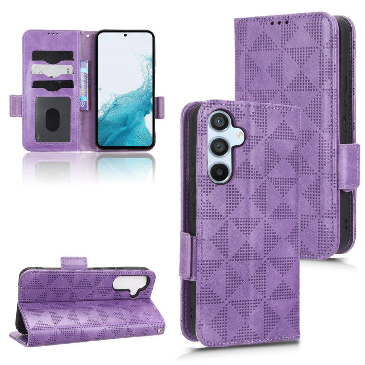 Custodia per telefono in pelle a triangolo simmetrico, For Samsung Galaxy A34 5G, For Samsung Galaxy A53 5G, For Samsung Galaxy A54 5G, For Samsung Galaxy M33 5G