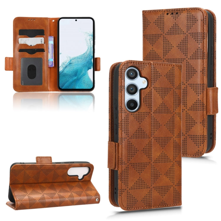 Custodia per telefono in pelle a triangolo simmetrico, For Samsung Galaxy A34 5G, For Samsung Galaxy A53 5G, For Samsung Galaxy A54 5G, For Samsung Galaxy M33 5G