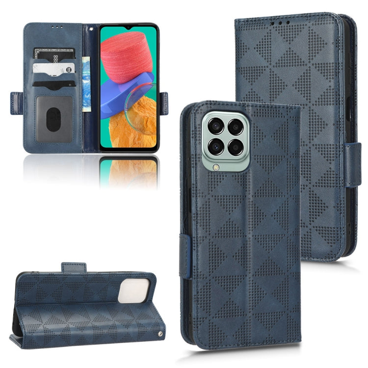 Custodia per telefono in pelle a triangolo simmetrico, For Samsung Galaxy A34 5G, For Samsung Galaxy A53 5G, For Samsung Galaxy A54 5G, For Samsung Galaxy M33 5G