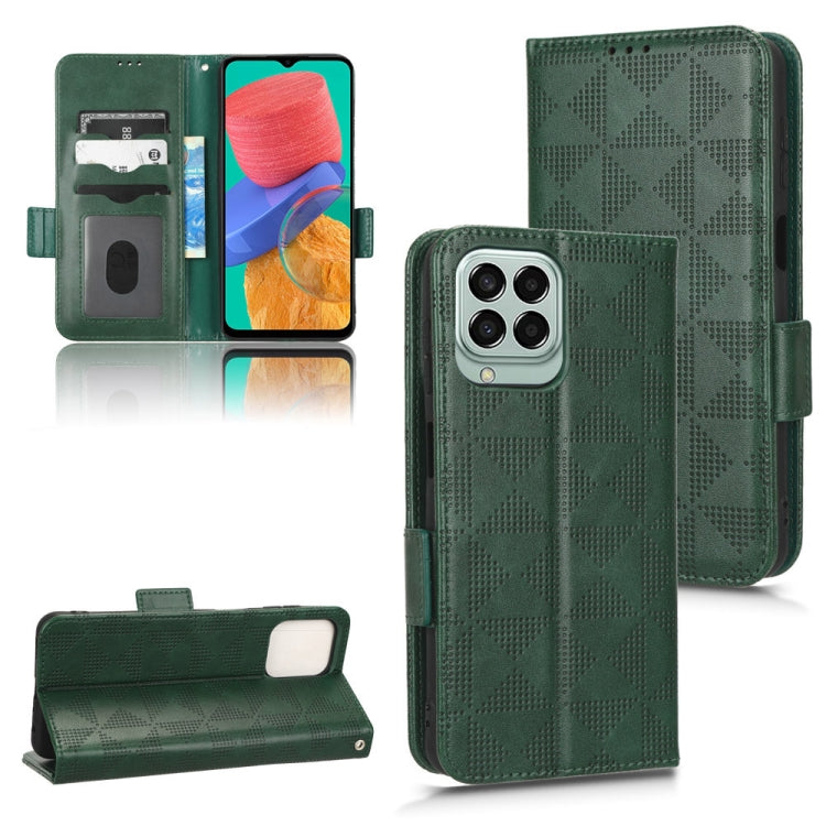 Custodia per telefono in pelle a triangolo simmetrico, For Samsung Galaxy A34 5G, For Samsung Galaxy A53 5G, For Samsung Galaxy A54 5G, For Samsung Galaxy M33 5G