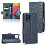 Custodia per telefono in pelle a triangolo simmetrico, For Samsung Galaxy M53 5G, For Samsung Galaxy S21 Ultra 5G, For Samsung Galaxy S21+ 5G, For Samsung Galaxy S21 5G