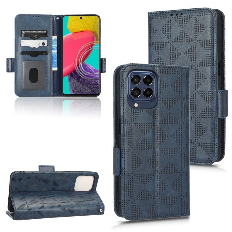 Custodia per telefono in pelle a triangolo simmetrico, For Samsung Galaxy M53 5G, For Samsung Galaxy S21 Ultra 5G, For Samsung Galaxy S21+ 5G, For Samsung Galaxy S21 5G