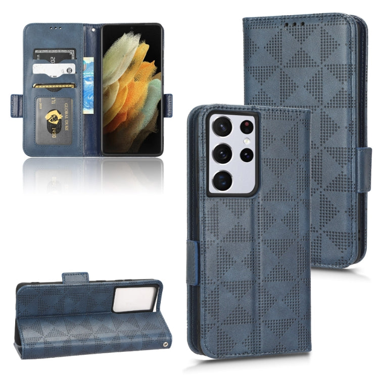 Custodia per telefono in pelle a triangolo simmetrico, For Samsung Galaxy M53 5G, For Samsung Galaxy S21 Ultra 5G, For Samsung Galaxy S21+ 5G, For Samsung Galaxy S21 5G