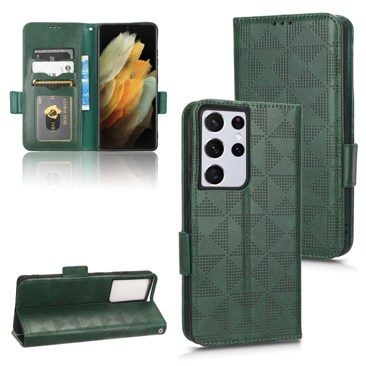 Custodia per telefono in pelle a triangolo simmetrico, For Samsung Galaxy M53 5G, For Samsung Galaxy S21 Ultra 5G, For Samsung Galaxy S21+ 5G, For Samsung Galaxy S21 5G