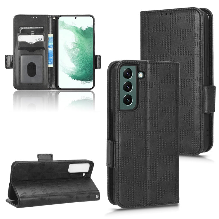 Custodia per telefono in pelle a triangolo simmetrico, For Samsung Galaxy S22 Ultra 5G, For Samsung Galaxy S22 5G, For Samsung Galaxy S22+ 5G, For Samsung Galaxy S23+ 5G