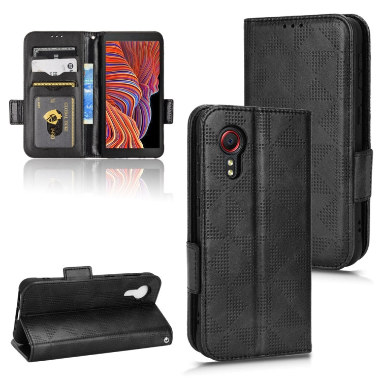 Custodia per telefono in pelle a triangolo simmetrico, For Samsung Galaxy S23 Ultra 5G, For Samsung Galaxy S23 5G, For Samsung Galaxy Xcover 5, For Samsung Galaxy Xcover 6 Pro