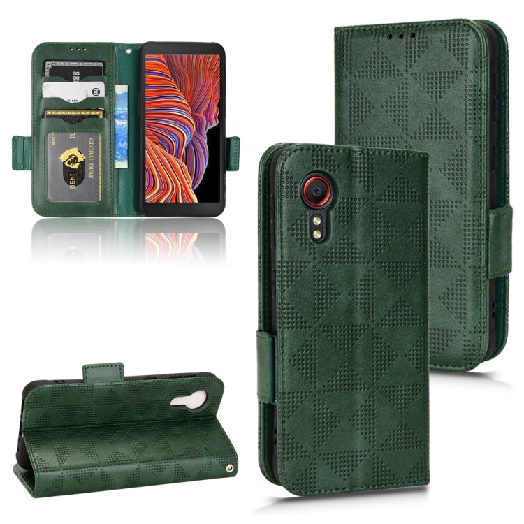 Custodia per telefono in pelle a triangolo simmetrico, For Samsung Galaxy S23 Ultra 5G, For Samsung Galaxy S23 5G, For Samsung Galaxy Xcover 5, For Samsung Galaxy Xcover 6 Pro
