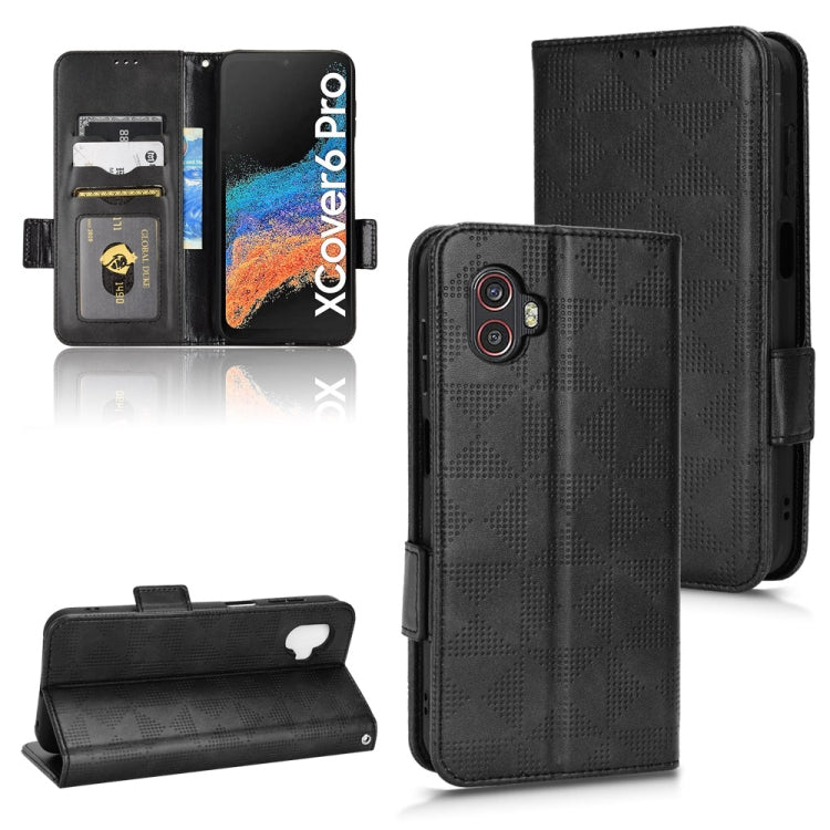Custodia per telefono in pelle a triangolo simmetrico, For Samsung Galaxy S23 Ultra 5G, For Samsung Galaxy S23 5G, For Samsung Galaxy Xcover 5, For Samsung Galaxy Xcover 6 Pro