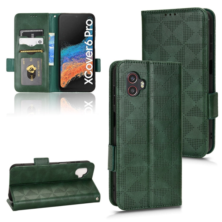 Custodia per telefono in pelle a triangolo simmetrico, For Samsung Galaxy S23 Ultra 5G, For Samsung Galaxy S23 5G, For Samsung Galaxy Xcover 5, For Samsung Galaxy Xcover 6 Pro
